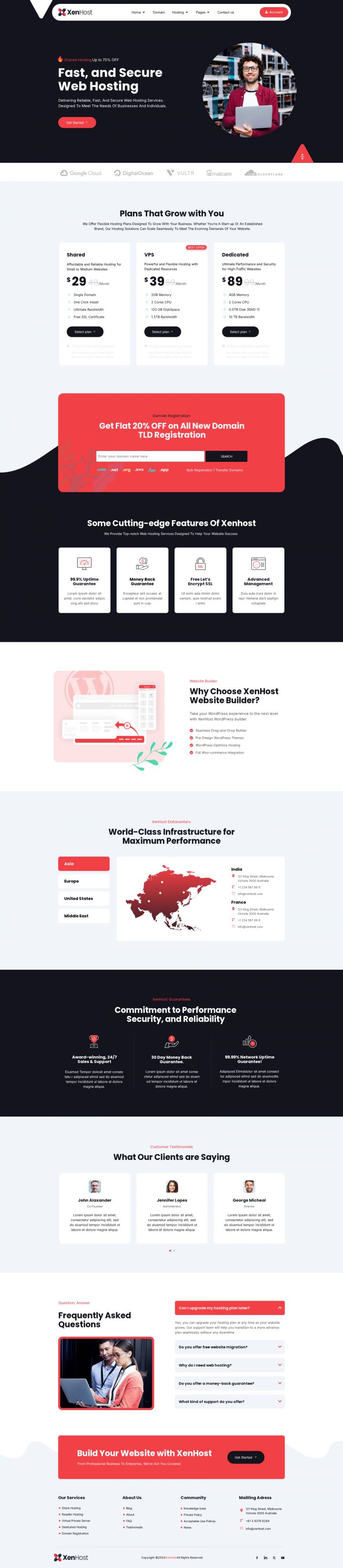 WordPress шаблон ThemeForest XenHost
