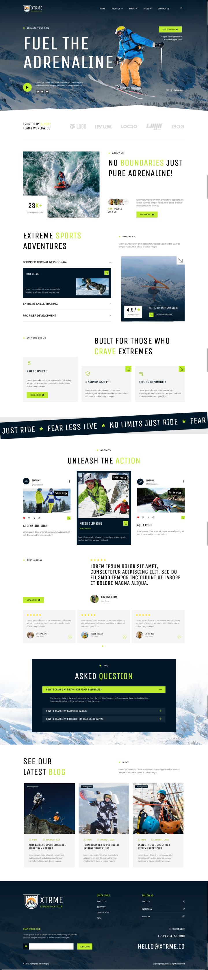 WordPress шаблон ThemeForest XTRME