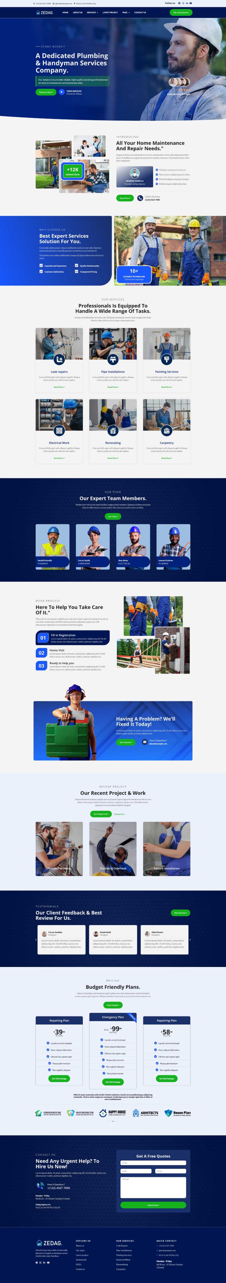 WordPress шаблон ThemeForest Zedag