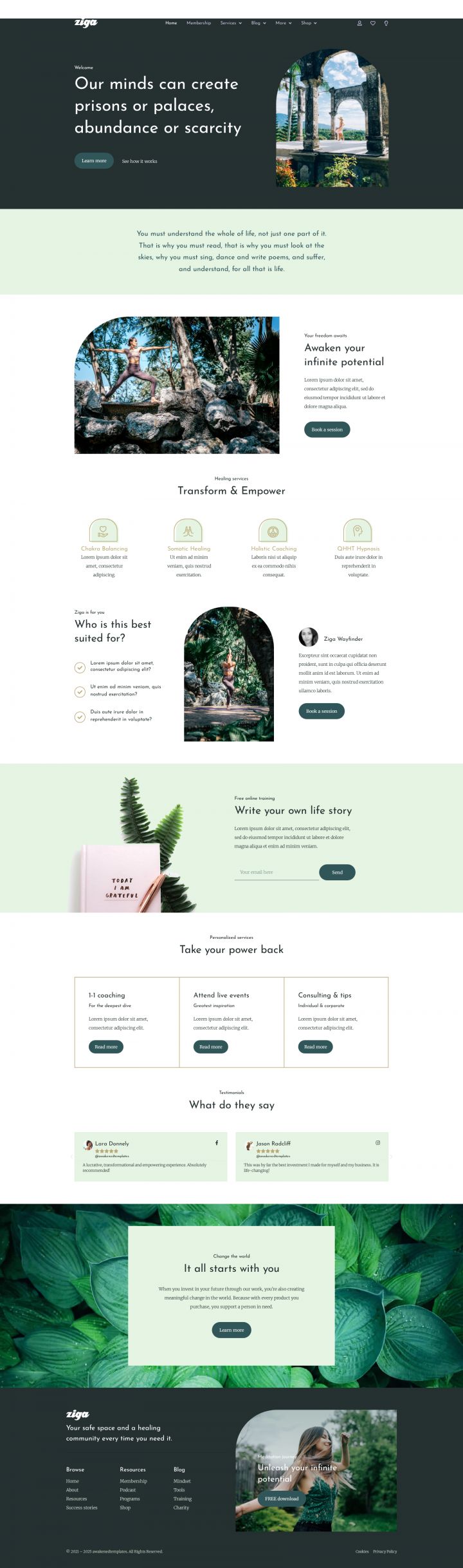 WordPress шаблон ThemeForest Ziga
