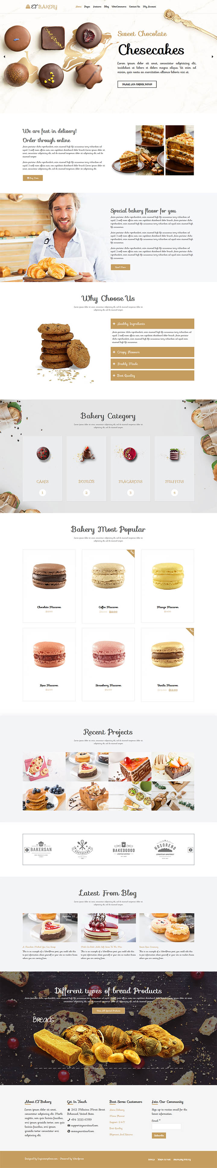 WordPress шаблон EngineTemplates Bakery