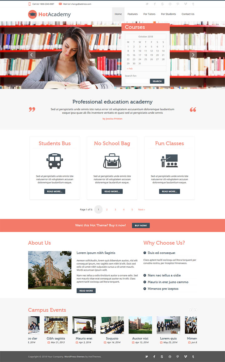 WordPress шаблон HotThemes Academy