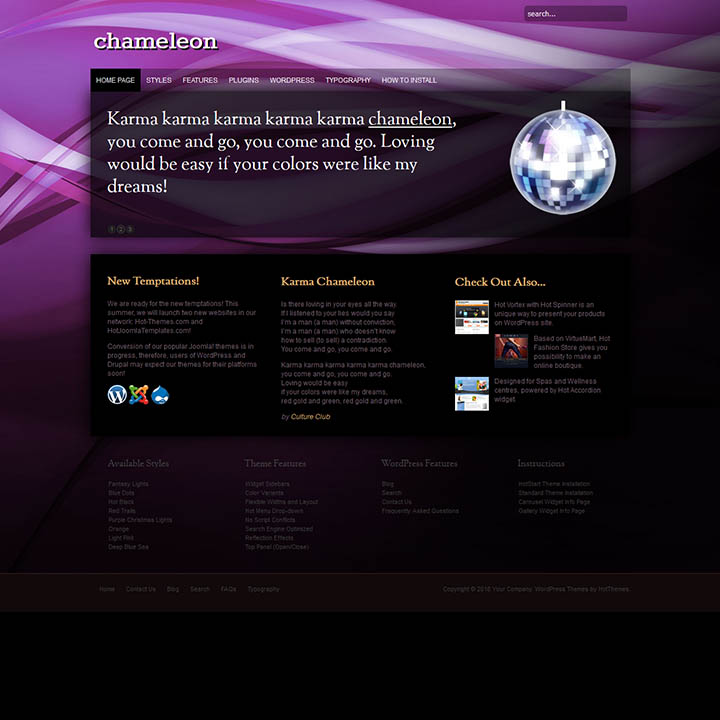 WordPress шаблон HotThemes Chameleon