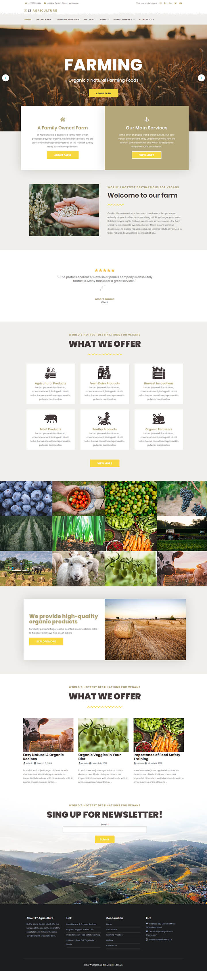 WordPress шаблон LTheme Agriculture 2