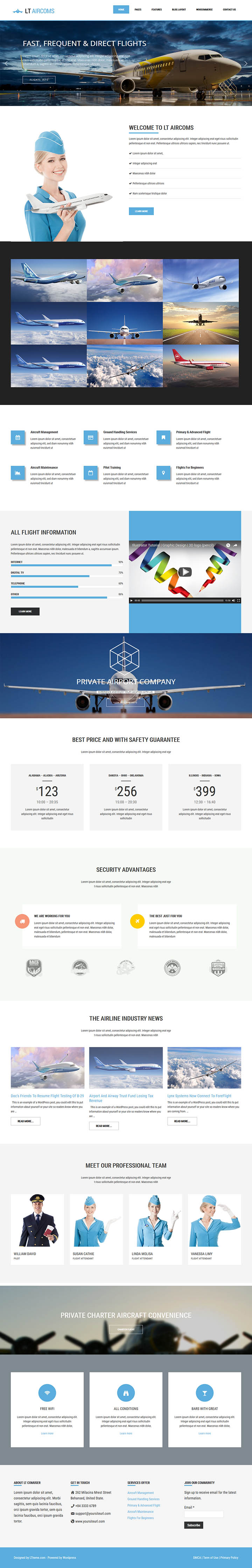 WordPress шаблон LTheme Aircoms