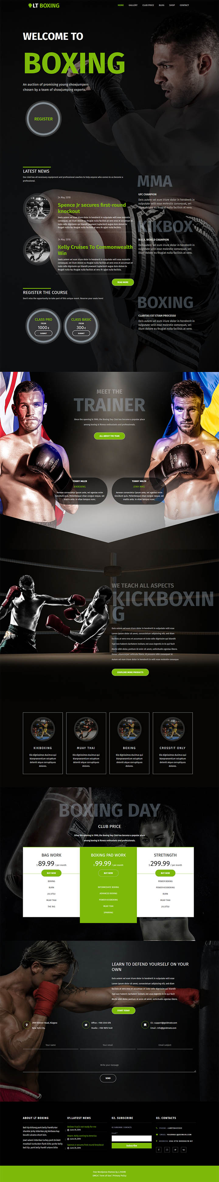 WordPress шаблон LTheme Boxing