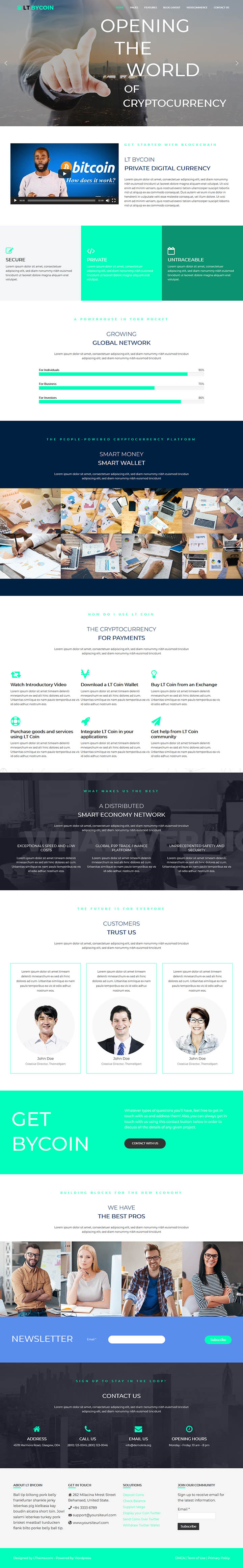 WordPress шаблон LTheme ByCoin