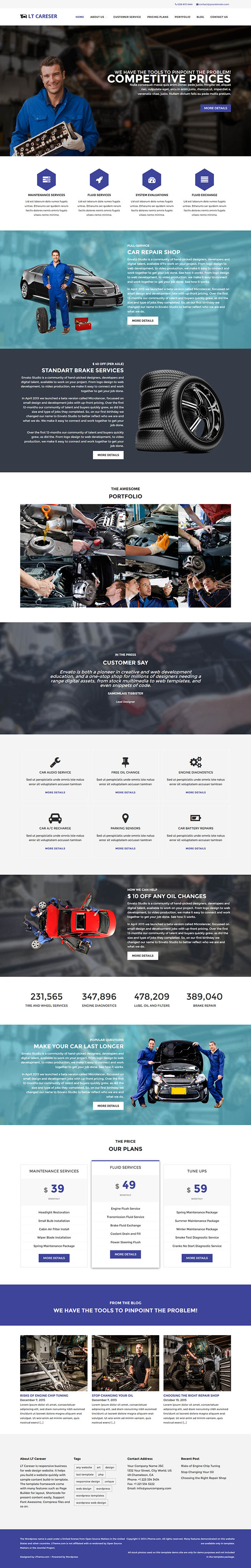 WordPress шаблон LTheme Careser