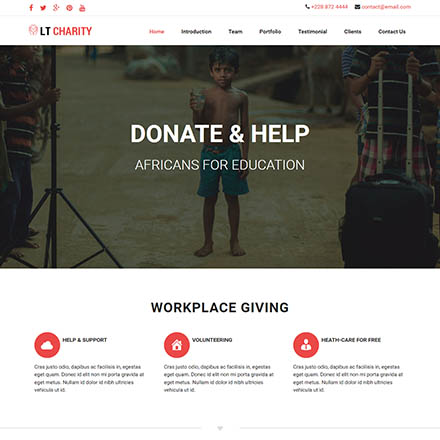 LTheme Charity Onepage