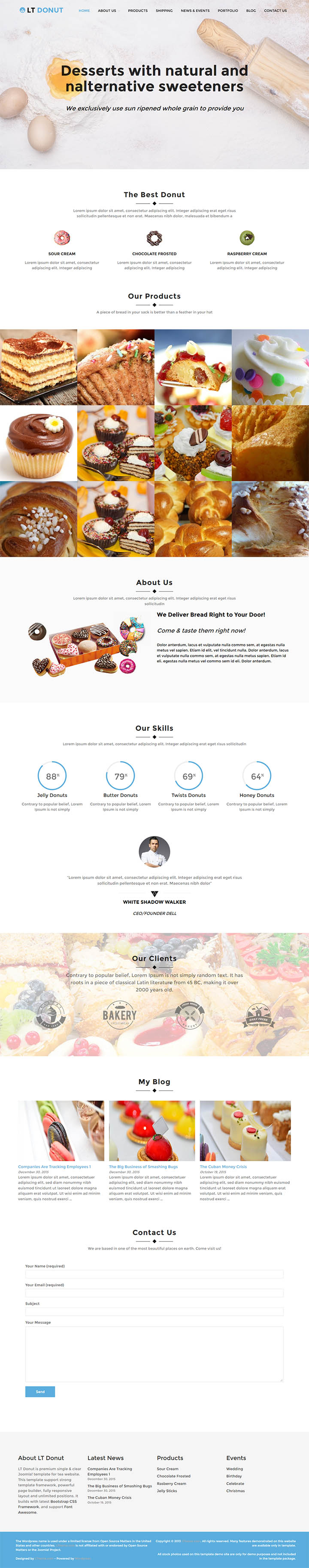 WordPress шаблон LTheme Donut
