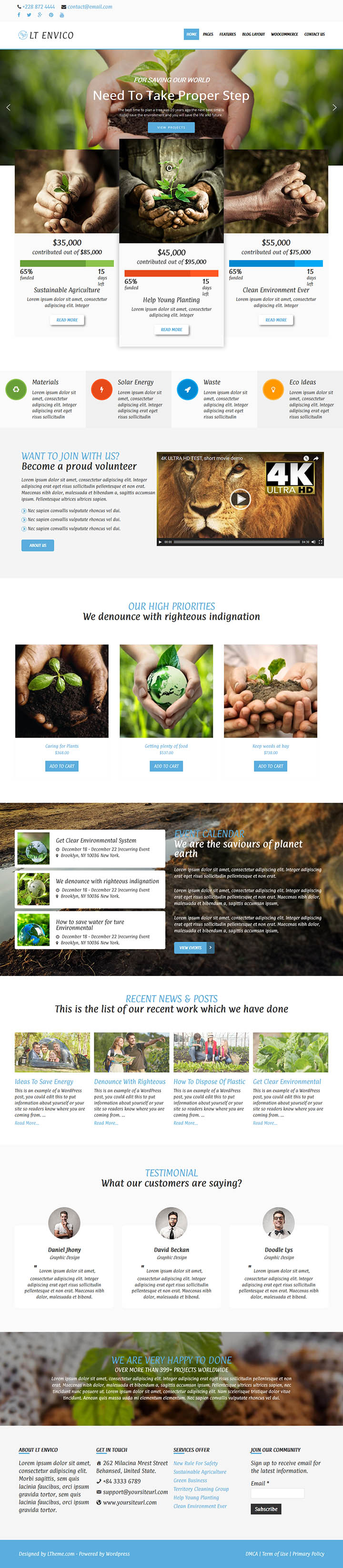 WordPress шаблон LTheme Envico