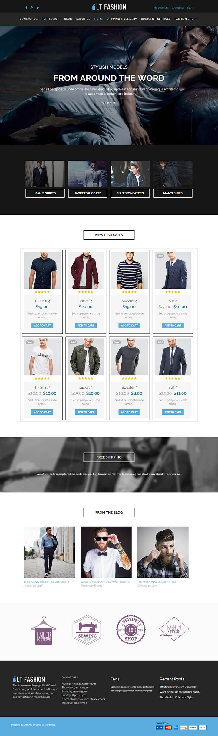 WordPress шаблон LTheme Fashion