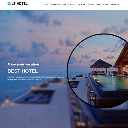 LTheme Hotel Onepage