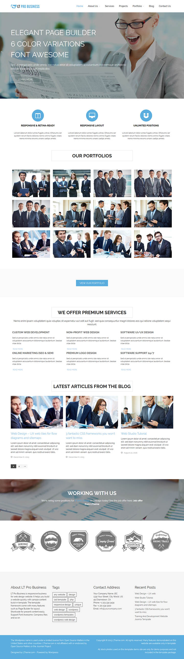 WordPress шаблон LTheme Pro Business