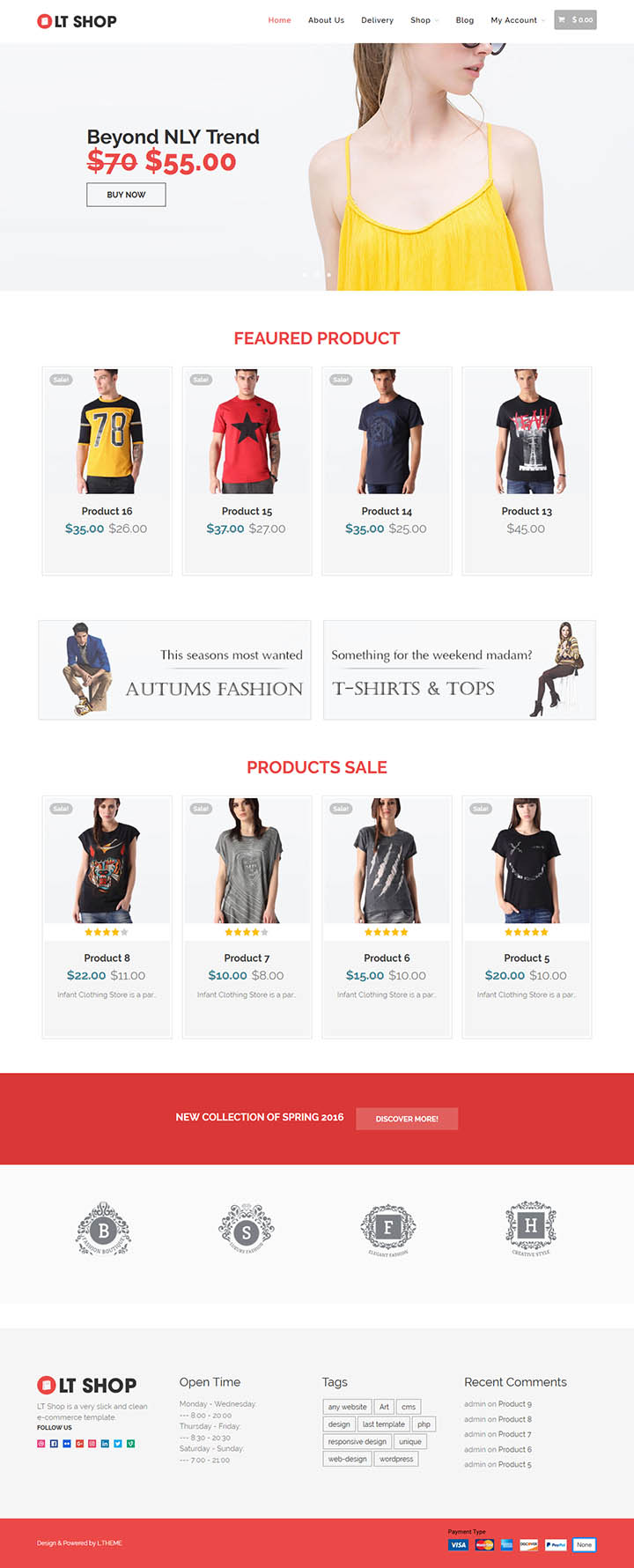 WordPress шаблон LTheme Shop