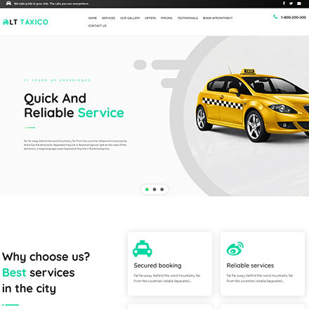 LTheme Taxico Onepage