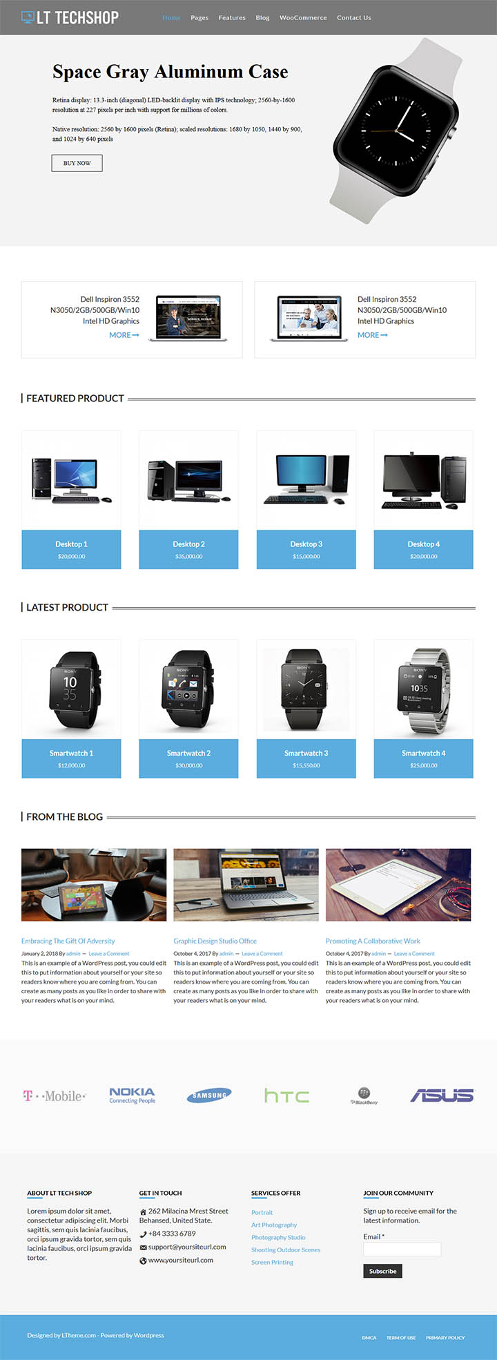 WordPress шаблон LTheme Tech Shop