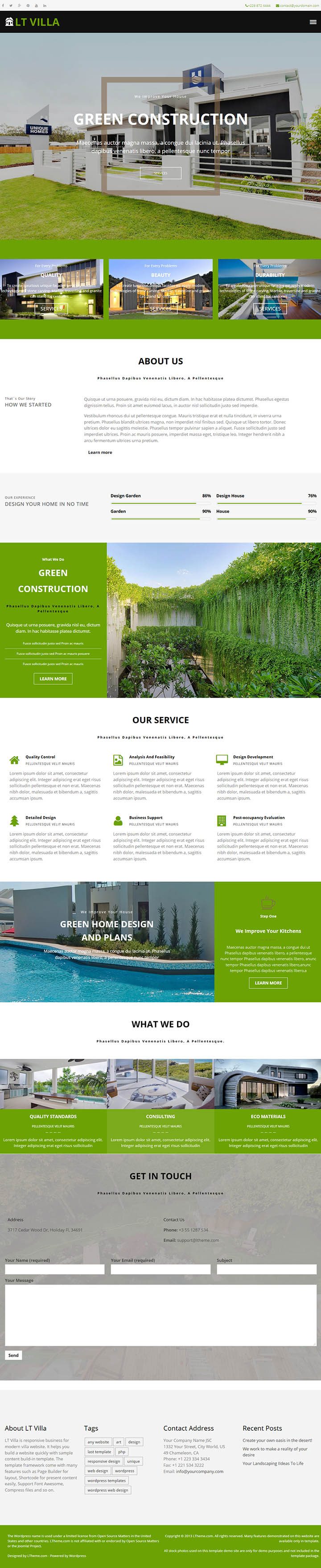 WordPress шаблон LTheme Villa