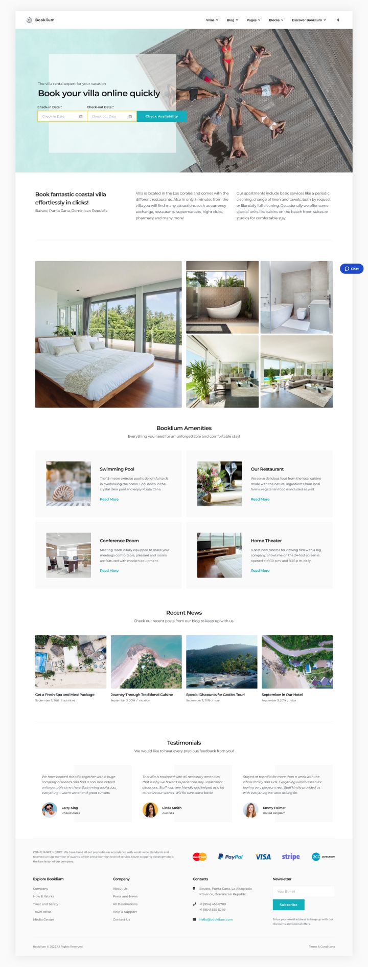 WordPress шаблон MotoPress Booklium