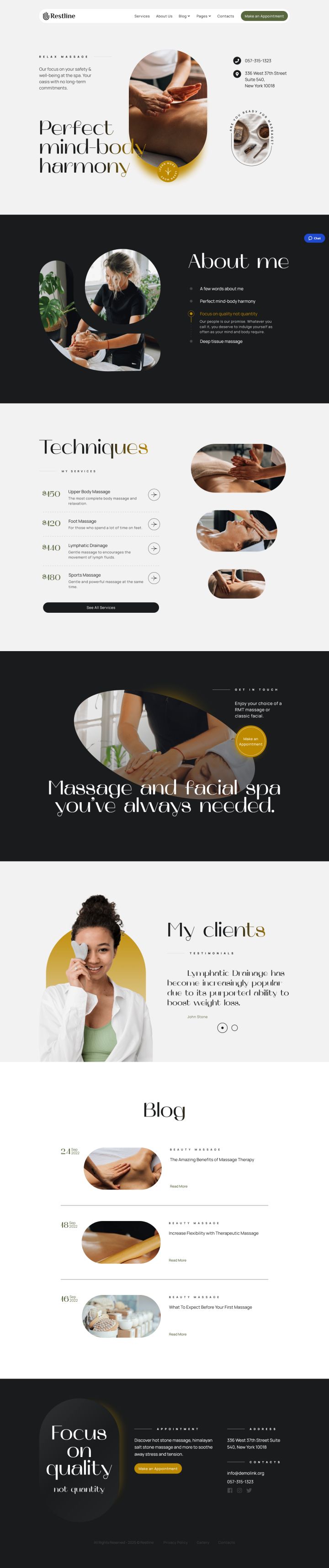 Шаблон MotoPress Restline WordPress шаблон MotoPress Restline