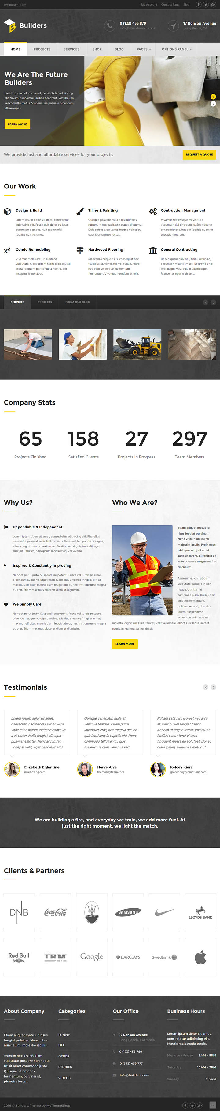 WordPress шаблон MyThemeShop Builders