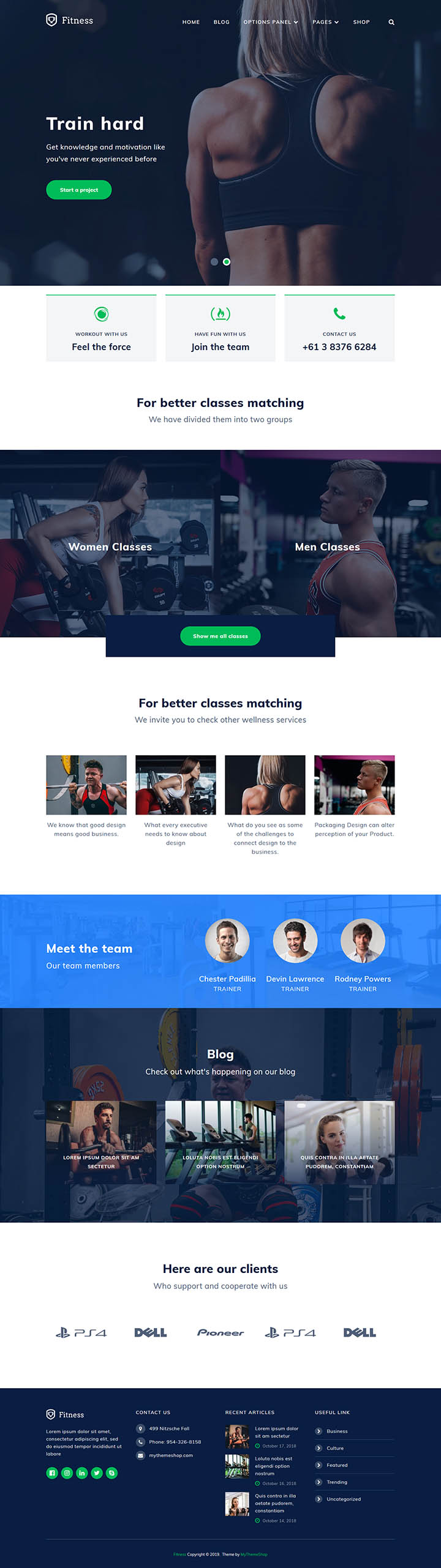 WordPress шаблон MyThemeShop Fitness