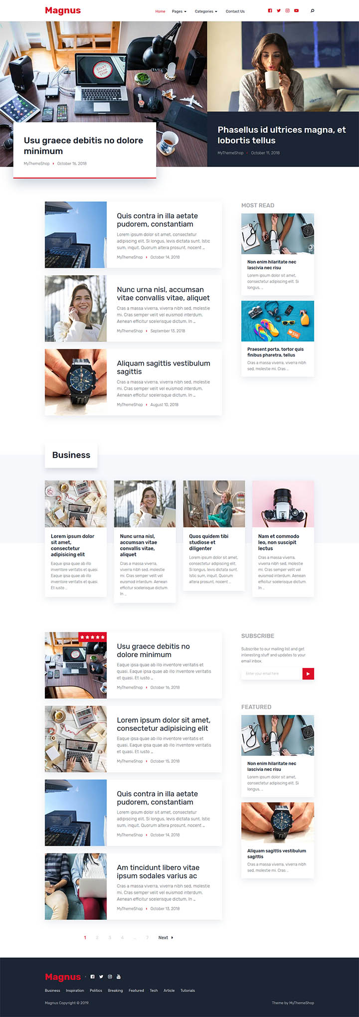 WordPress шаблон MyThemeShop Magnus