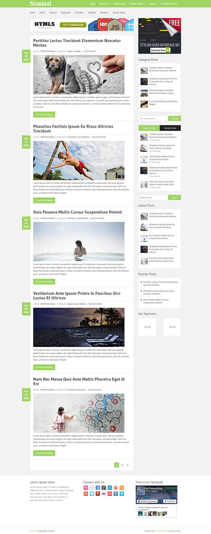 WordPress шаблон MyThemeShop Nominal