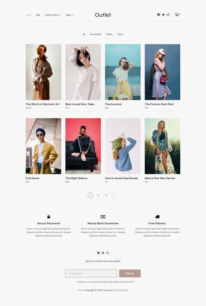 WordPress шаблон MyThemeShop Outlet