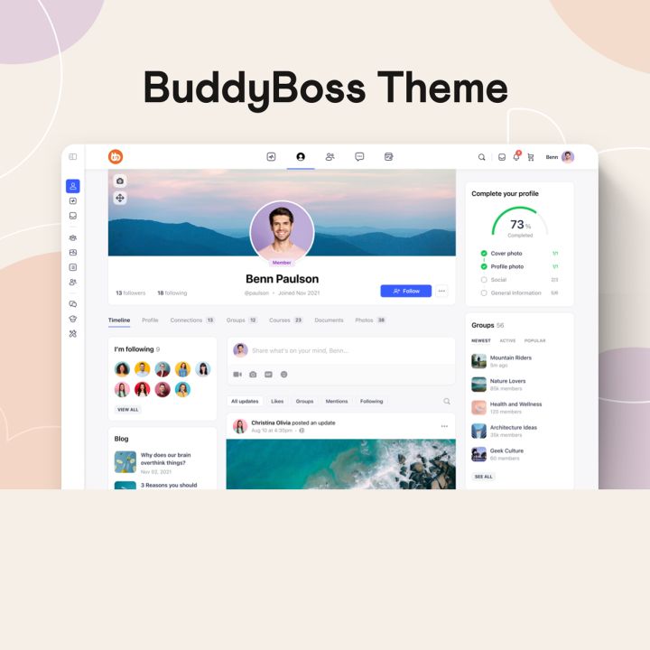 WordPress шаблон BuddyBoss Theme