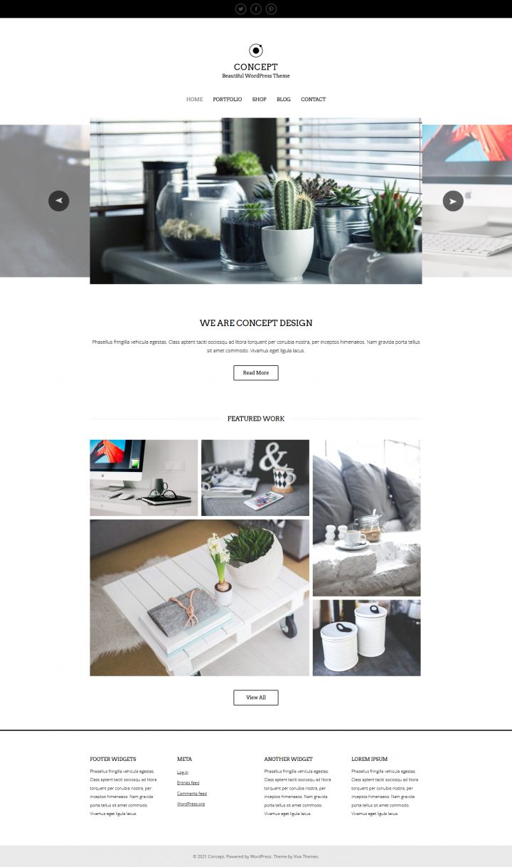 WordPress шаблон Viva Concept