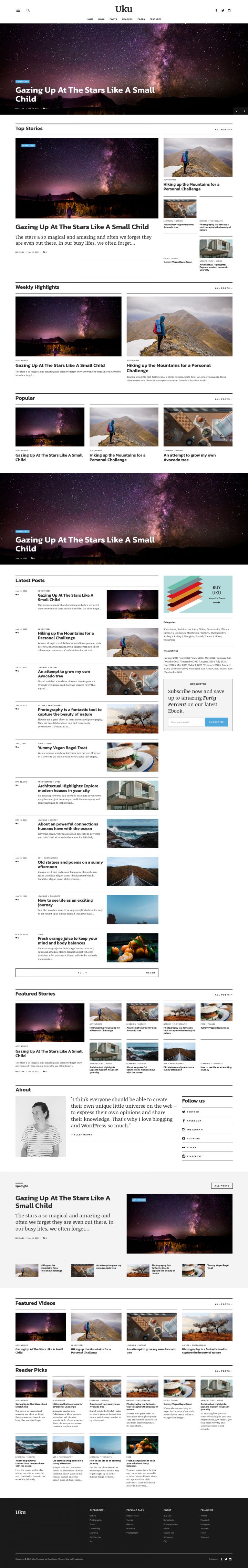 WordPress шаблон ElmaStudio Uku