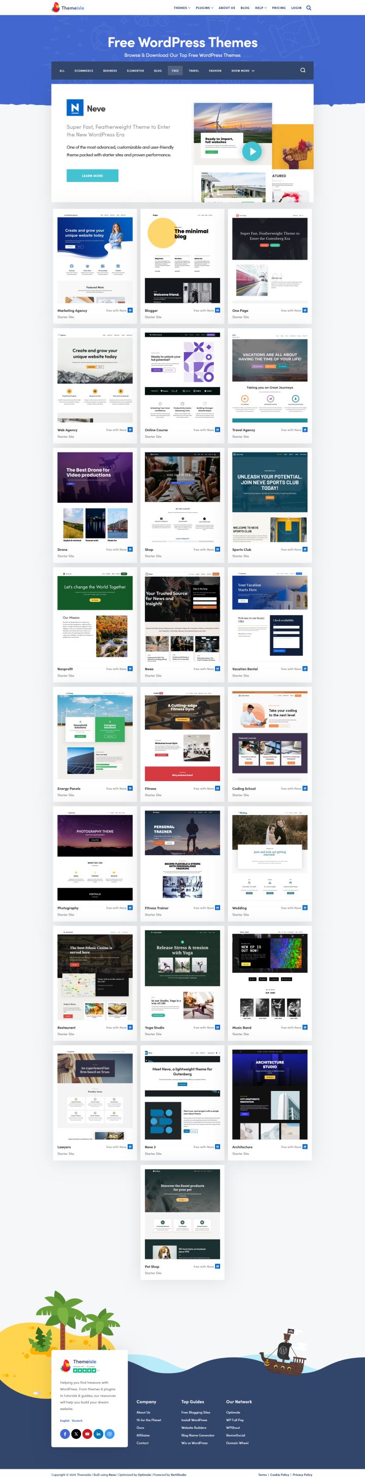 WordPress шаблон Themeisle Neve