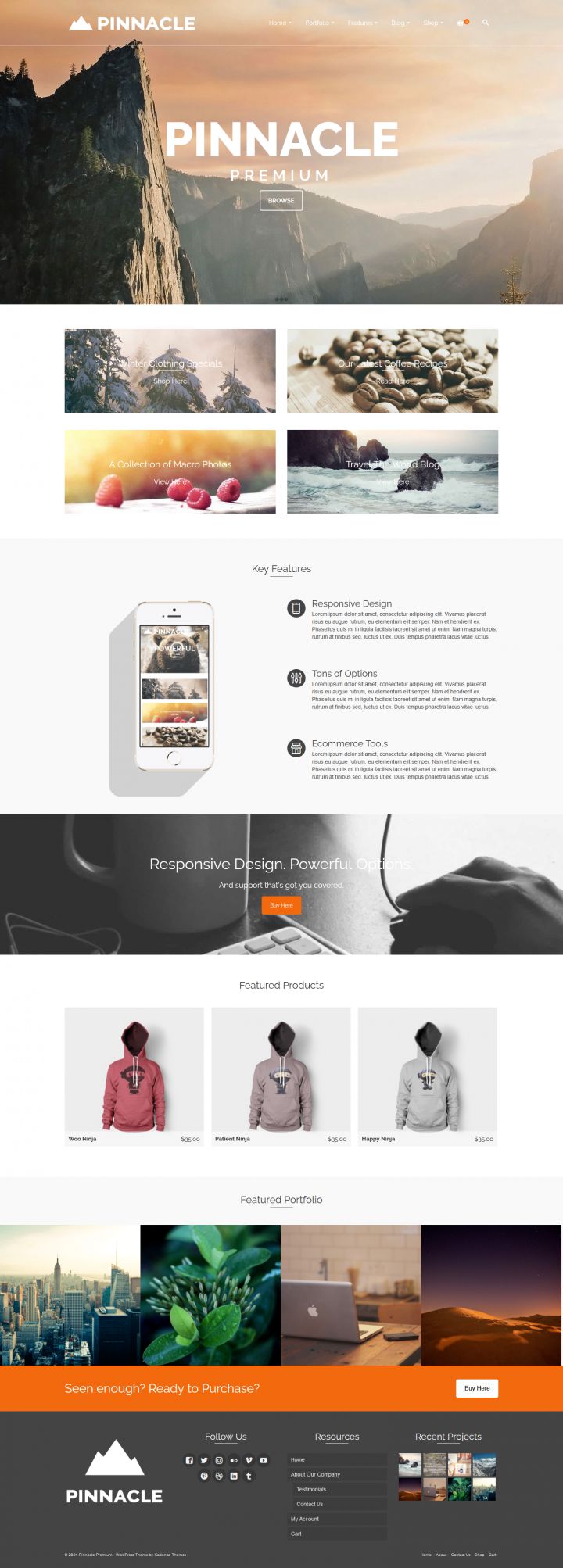 WordPress шаблон Kadence WP Pinnacle