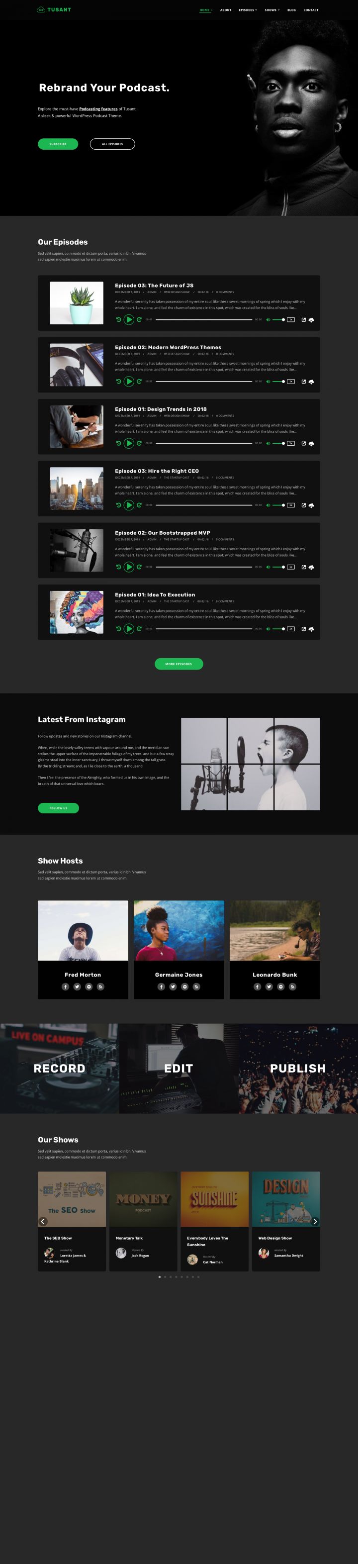 Шаблон SecondLine Themes Tusant WordPress шаблон SecondLine Themes Tusant