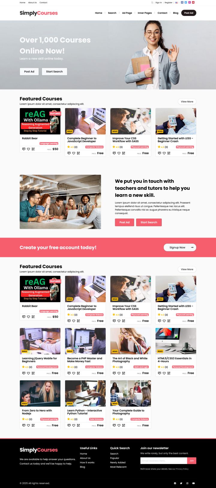 Шаблон PremiumPress eLearning WordPress шаблон PremiumPress eLearning