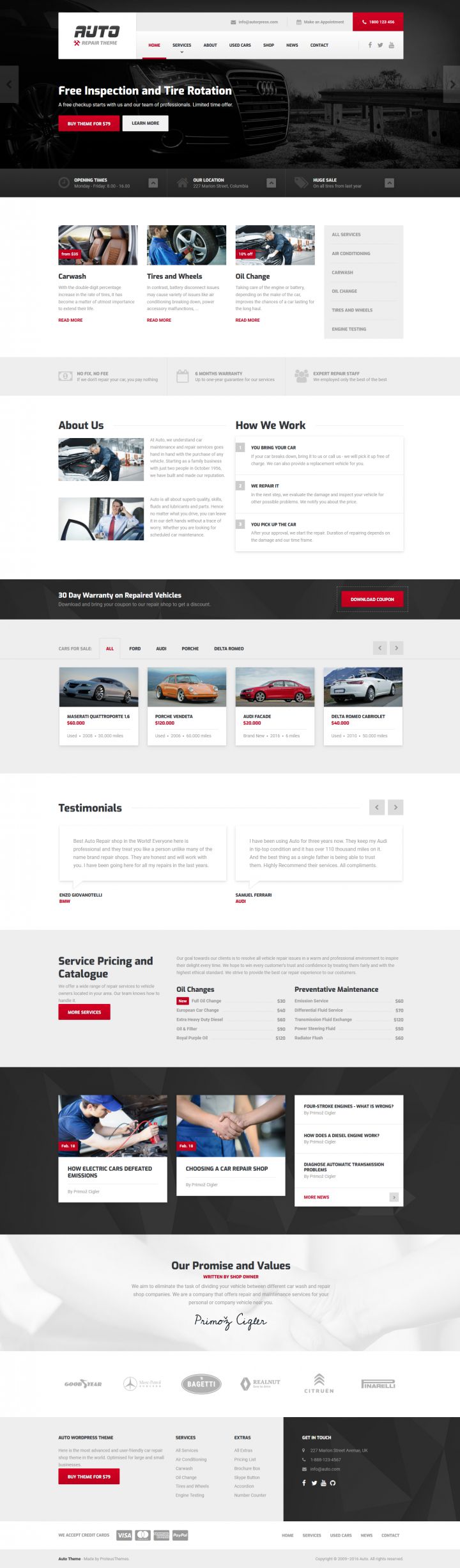 WordPress шаблон ProteusThemes Auto