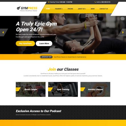 ProteusThemes GymPress