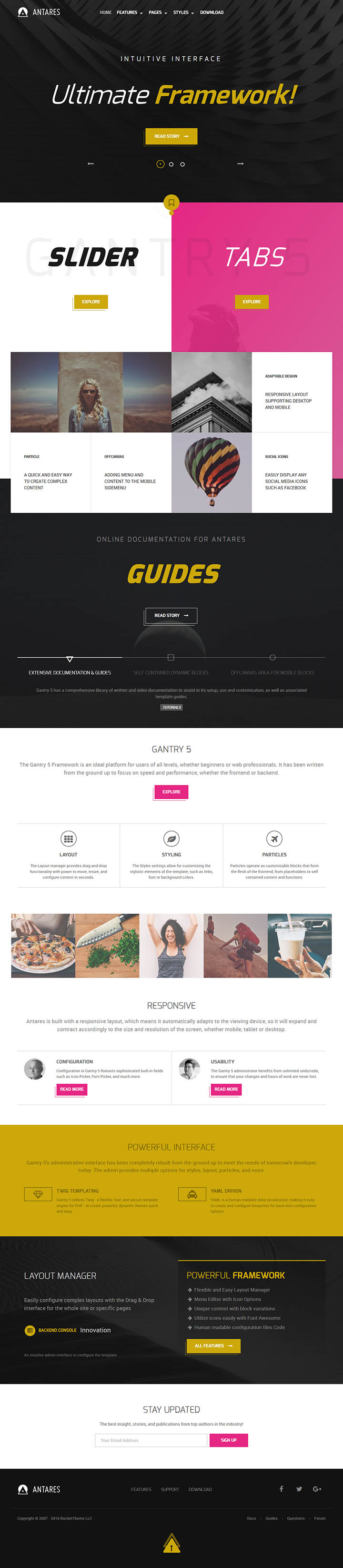 WordPress шаблон RocketTheme Antares