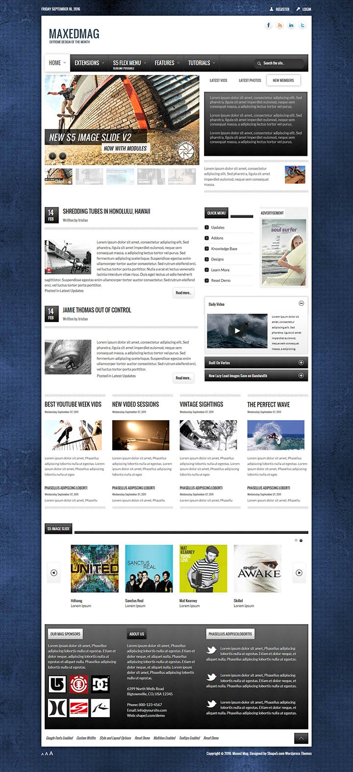 WordPress шаблон Shape5 Maxed Mag