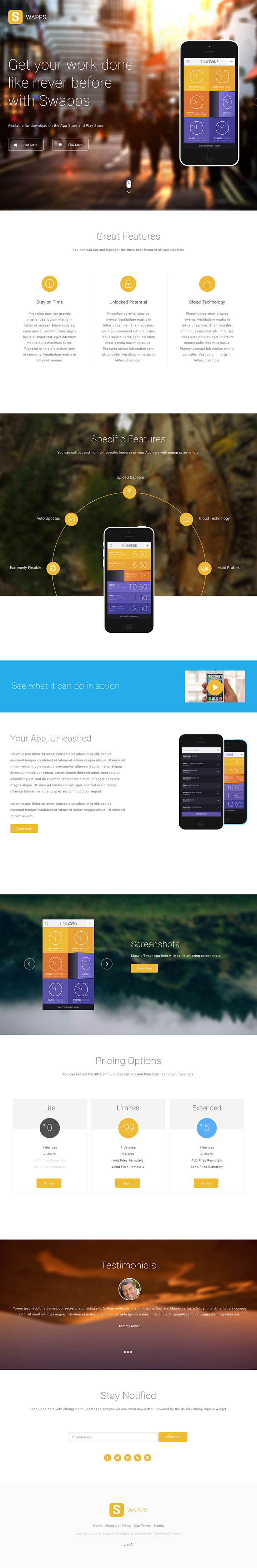 WordPress шаблон Shape5 Swapps