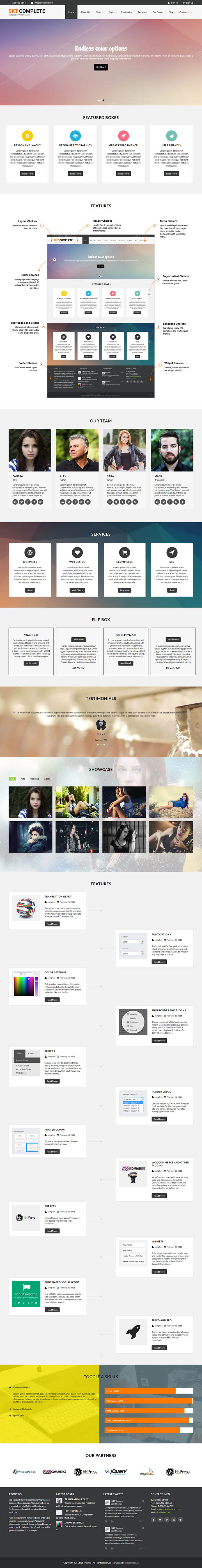 WordPress шаблон SKT Themes Complete Pro