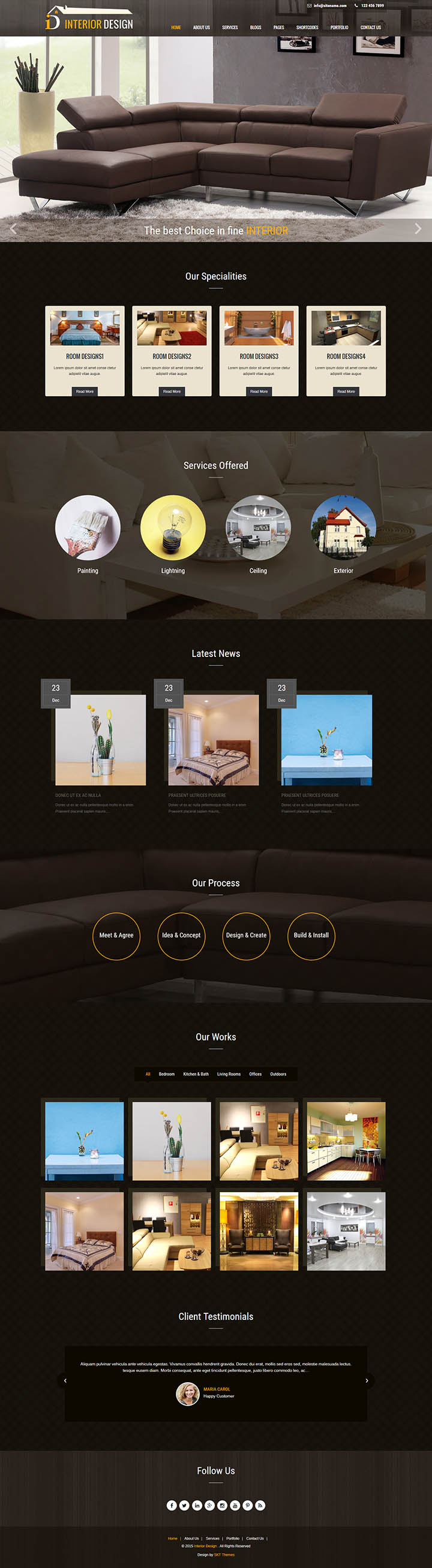 WordPress шаблон SKT Themes Furnish Pro