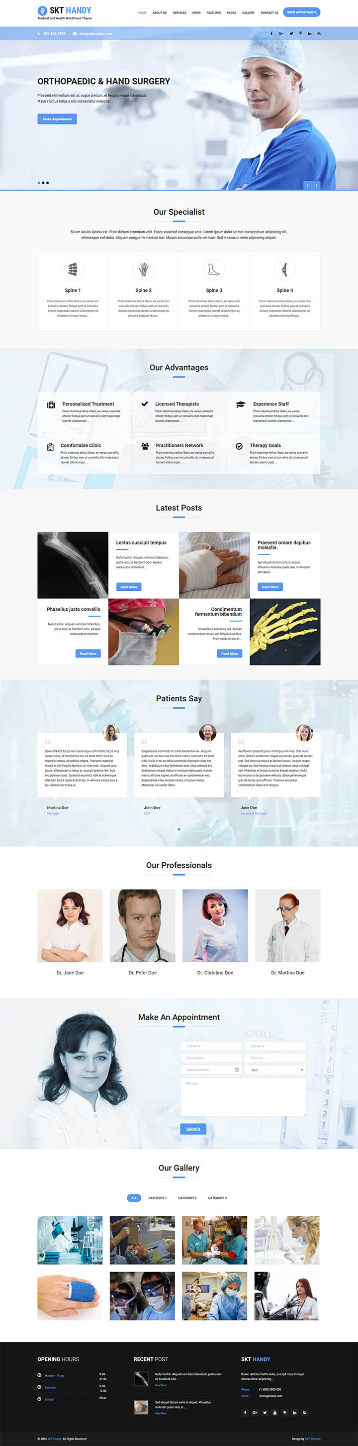 WordPress шаблон SKT Themes Handy Pro