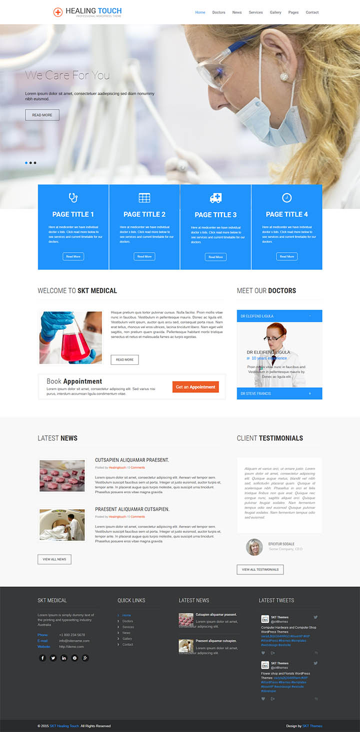 WordPress шаблон SKT Themes Healing Touch Pro