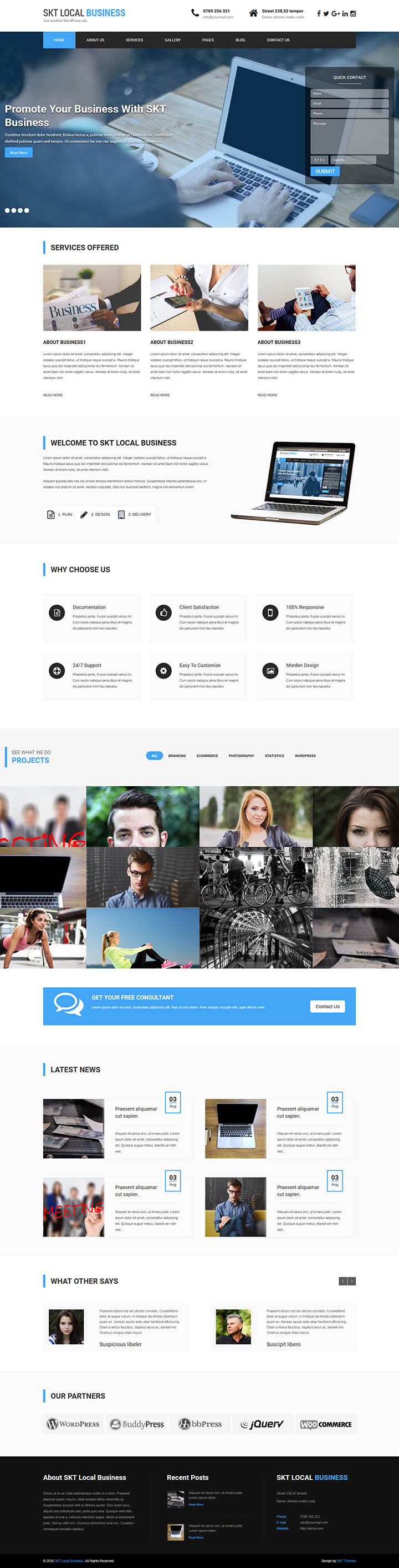 WordPress шаблон SKT Themes Local Business Pro