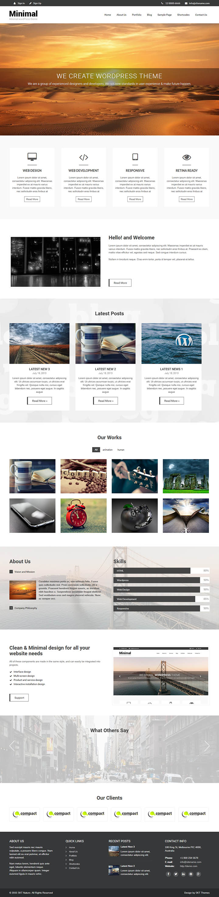 WordPress шаблон SKT Themes Naturo Pro