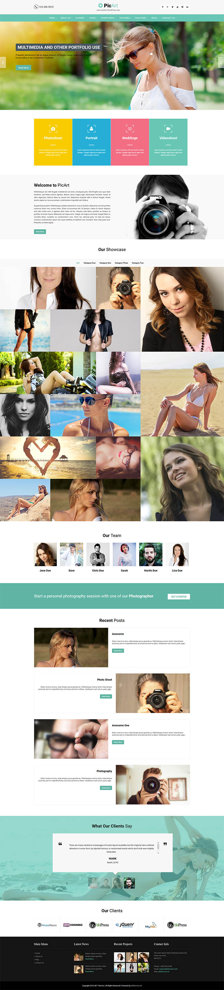 WordPress шаблон SKT Themes PicArt