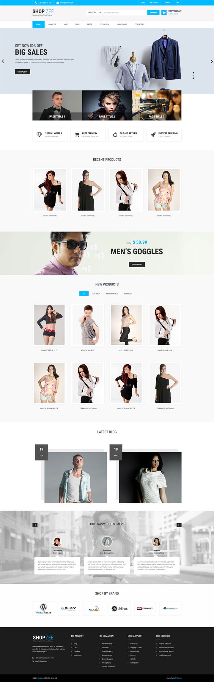 WordPress шаблон SKT Themes Shopzee Pro