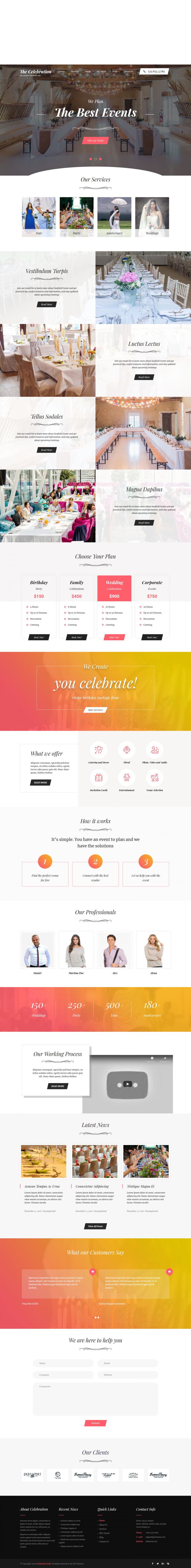 WordPress шаблон SKT Themes Banquet Hall Pro